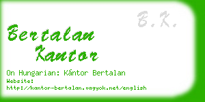 bertalan kantor business card